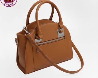 Bolso de hombro de piel Everyday Elegance – Bolso elegante de piel original para uso diario