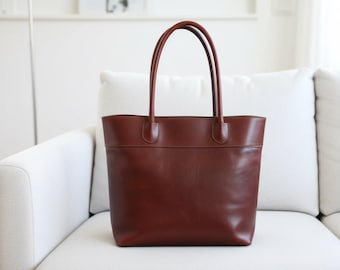 Handgefertigte Italienische Ledertasche: Elegante Toskana Handtasche