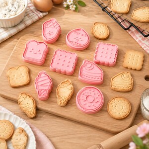 Cute Press c, Creative Baking Stamp, Dough & Pastry Tool