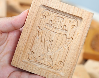 Moule à biscuits trophée en bois, outil de cuisson à biscuits