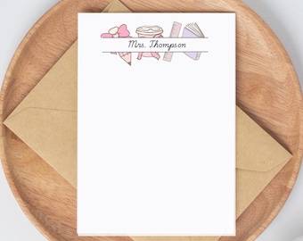 Personalized stationery, Teacher Appreciation Gift, Customizable Teacher Gift, Teacher Christmas Gifts, Personalized Teacher Note card
