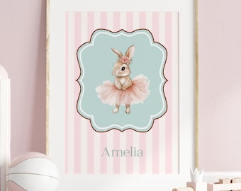 Ballet bunny print