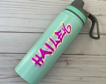 Custom water bottle graffiti, gift for kids, Personalized water bottle, personalized tumbler, metal water bottle, graffiti water bottle