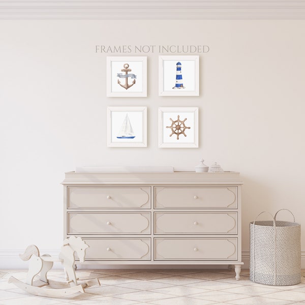 Nautical Nursery Art Etsy