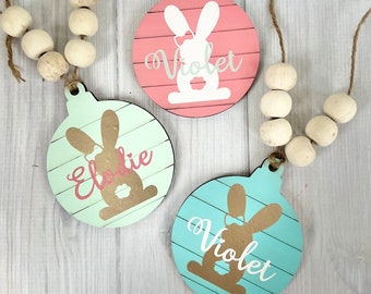 Personalized Easter basket tag, Modern Farmhouse Easter, Custom Easter place cards, Easter gift for kids, Easter tag, Easter gift tag
