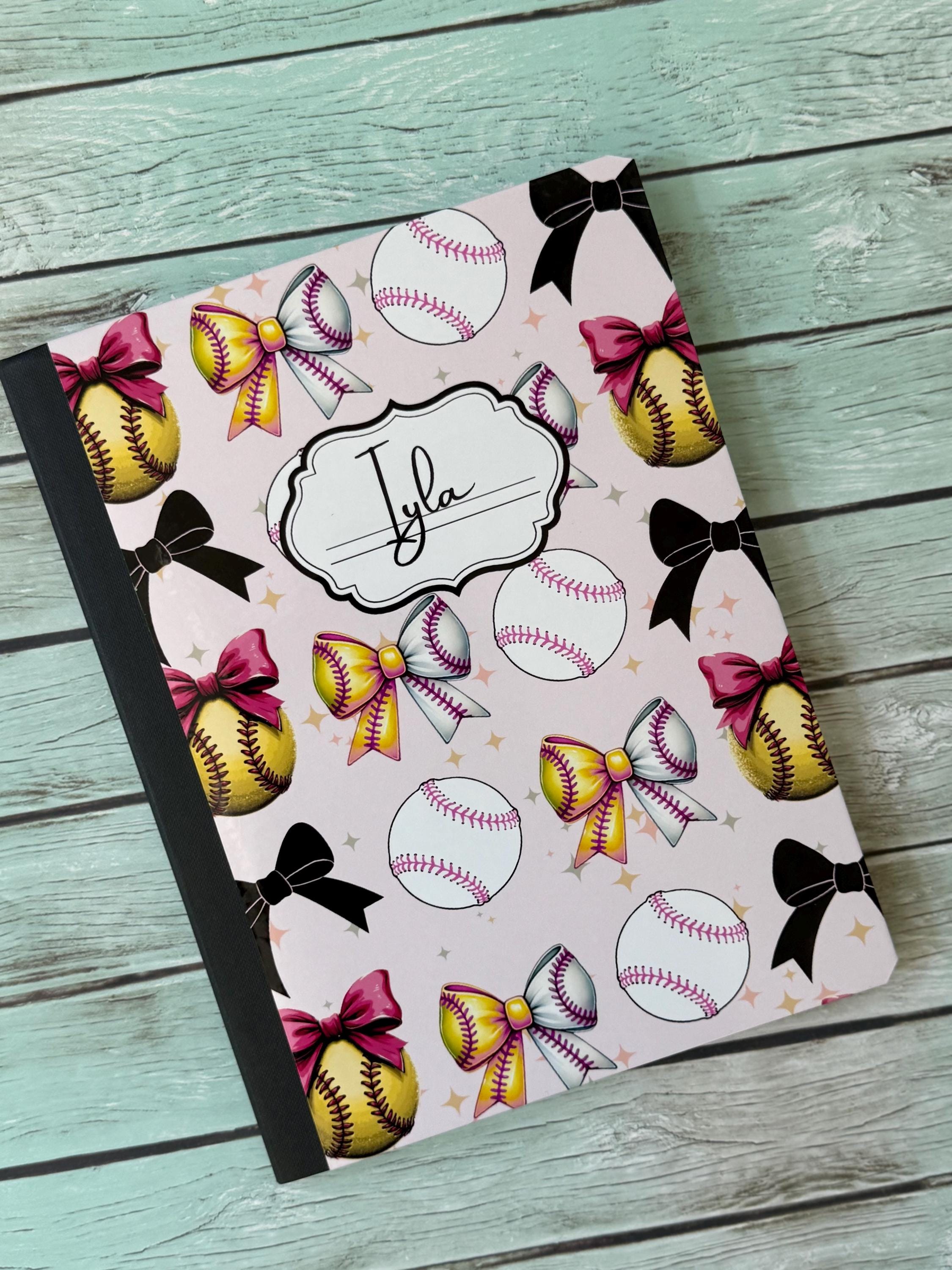 Personalized School Notebook, Composition Notebook, Softball Notebook ...