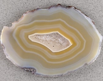 Tan n White Polished Laguna Agate PS277