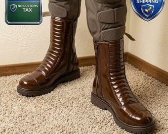 Fallout Cosplay Boots Dc Superhero: Marcella Style Post-Apocalyptic Costume