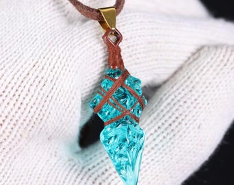 Fantasy MMO Crystal Sigil Pendant DIY Kit Handmade Game Icon Jewelry Craft Set Custom Necklace Gift Gamers Cosplay Fans Collectibles