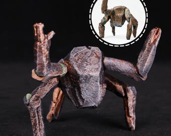 3D Printed Articulated Alien Figure Hand Painted PLA Movable Toy Desk Decor Collectible Gift for Sci Fi Fans Desktop Display Figure