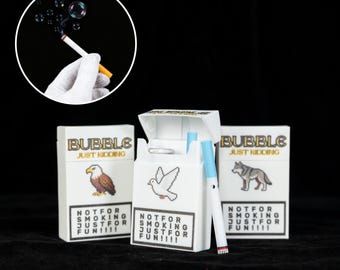 3D Printed Mini Bubble Wand Novelty Toy Funny Desk Toy Gag Gift Party Favor Collectible Prop Bubble Blower Fun Toy for Kids Adults