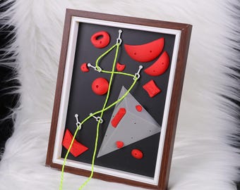 Rock Klettern Kühlschrankmagnet Set Interaktive Klettern Route Magnete 3D Gedruckt Bouldering Geschenk Kletterer Wohnkultur DIY Magnet Set