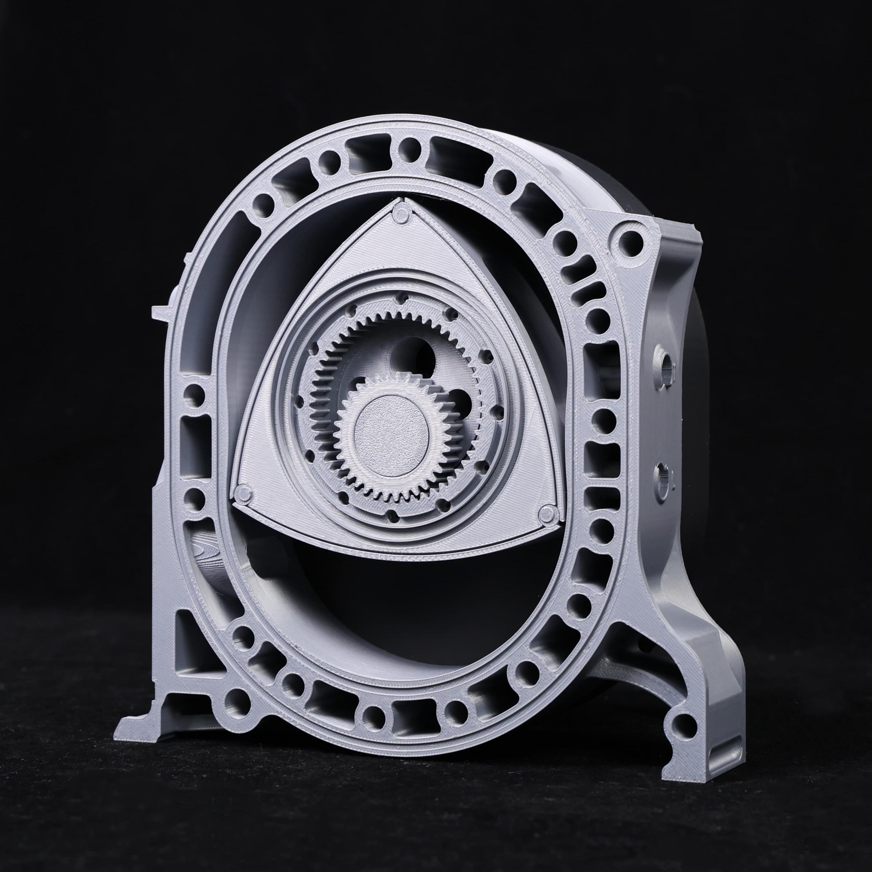 Wankel Engine 3D Model USB Powered Moving 3D Printed Engine Office