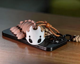 Chaveiro de criatura articulada, impresso em 3D, flexível, kawaii, brinquedo fofo para mesa, presente para crianças e gamers, chaveiro colecionável de mini animal.