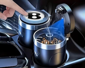 Handmade LED Car Ashtray Cup Holder – Bentley Style Smokers Gift Auto Accessory