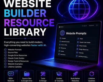 AI Website Development Toolkit 2026 | Website Prompts, Website Resources, Source Files, Claude Code Guides & Templates