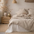 Organic natural 100% linen duvet comforter cover with buttons in various colors and custom sizes, handmade soft stone washed bed linens