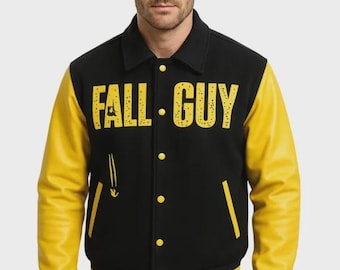 Handmade The Fall Guy Varsity Jacket | Ryan Gosling Inspired