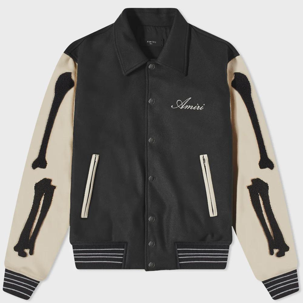 ジャケット・アウター AMIRI * Bones Wool Varsity Jacket Handmade Amiri Bones Inspired Bomber Wool Varsity Jacket | Luxury