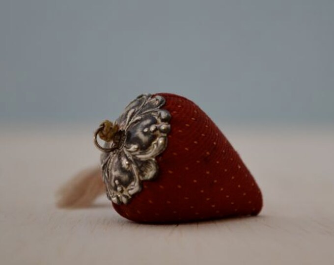 Silver Top Strawberry Pin Cushion Etsy