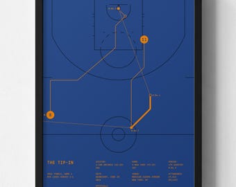 OG Anunoby Poster, The Tip-In, New York Knicks Minimalist Basketball Wall Art