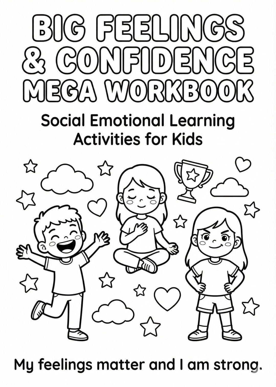Feelings & Confidence Workbook | SEL Activities for Kids (PDF Printable ...