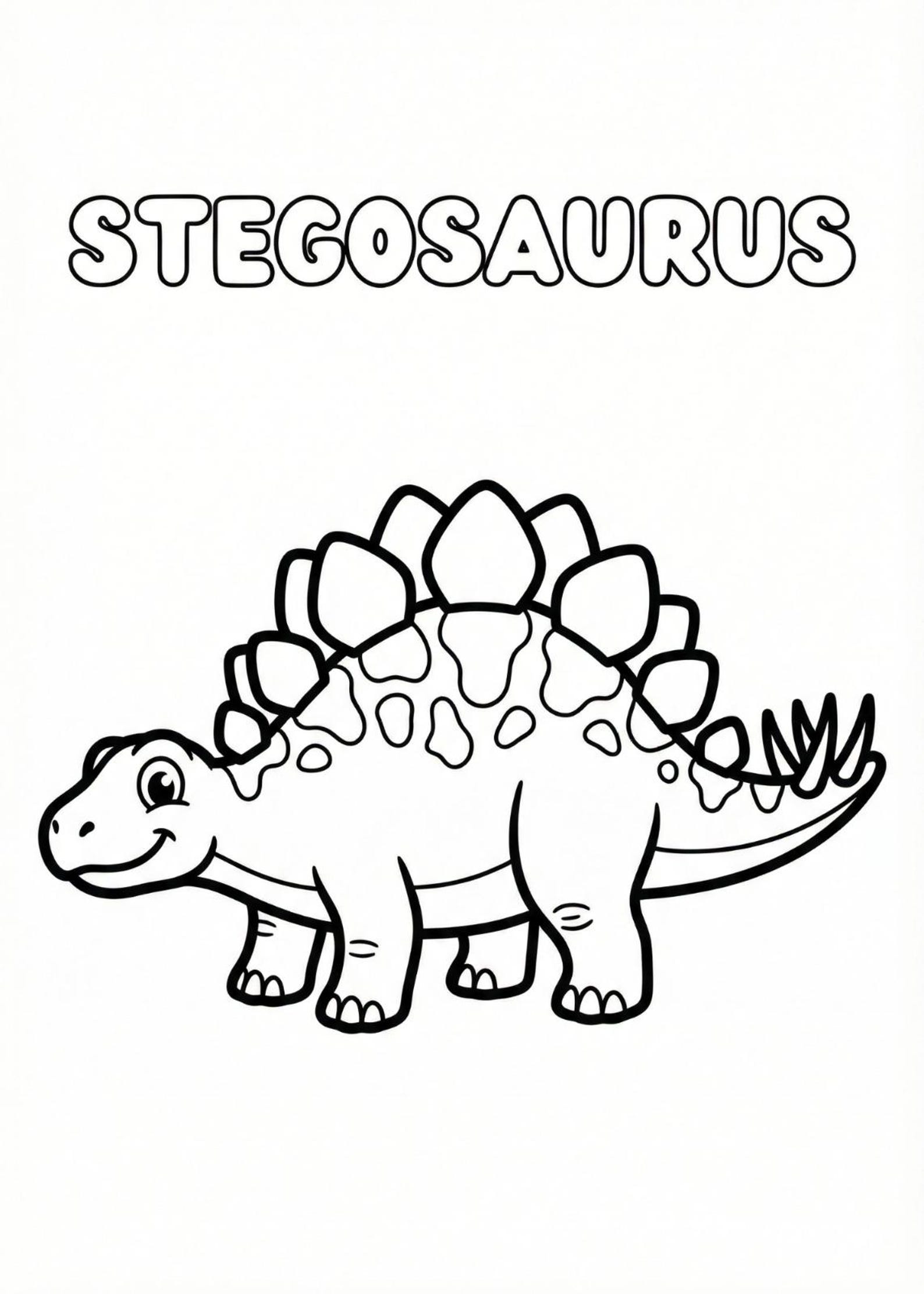 Dinosaur Coloring Pages for Kids | Preschool Printable (A4) - Etsy