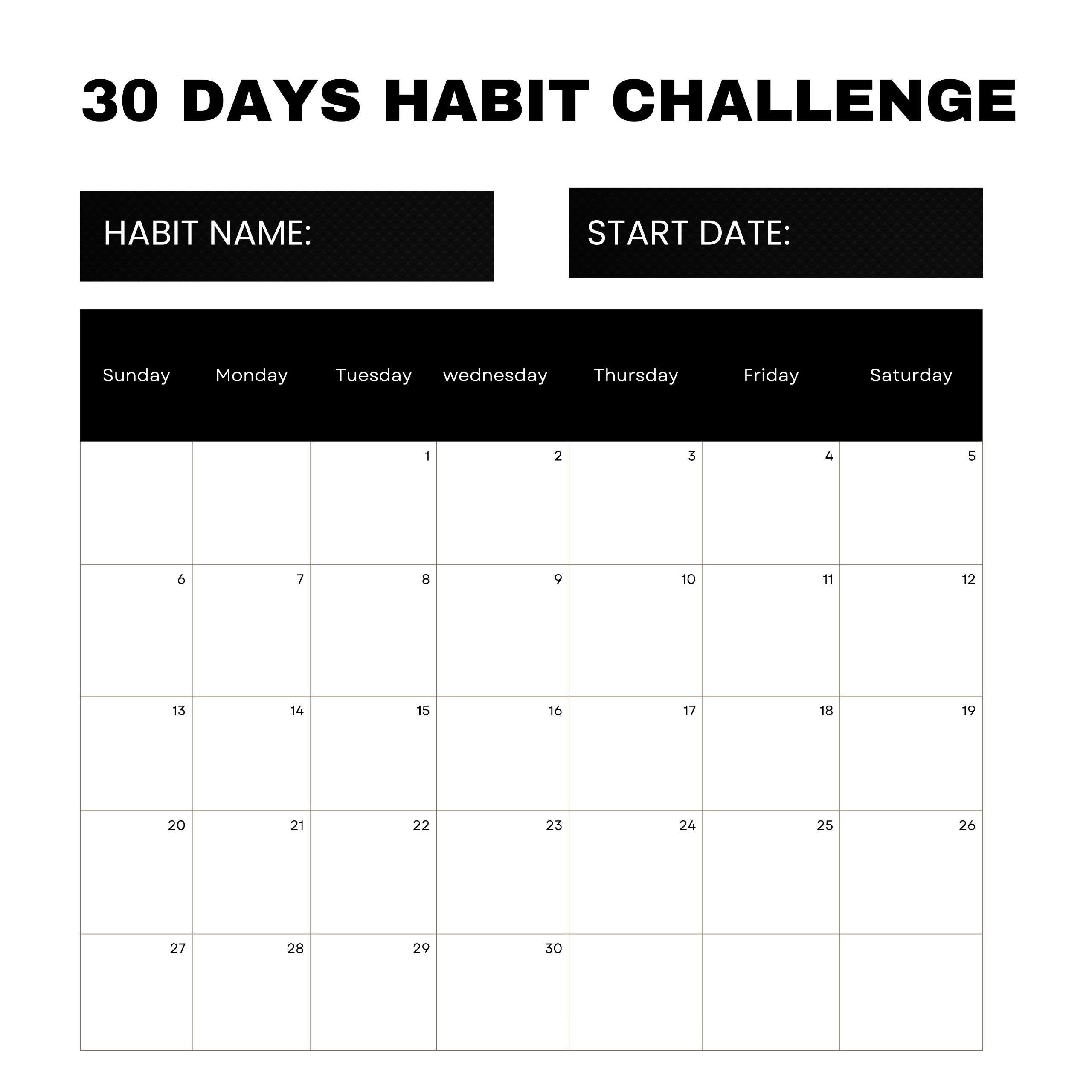 Habit Tracker Printable Bundle | Mood and Habit Tracker + 30 Day Habit ...