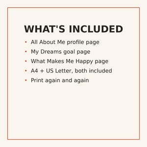 All About Me Worksheet Bundle | My Dream Life & Gratitude Printable | Kids Self-Reflection Activity Pages image 5
