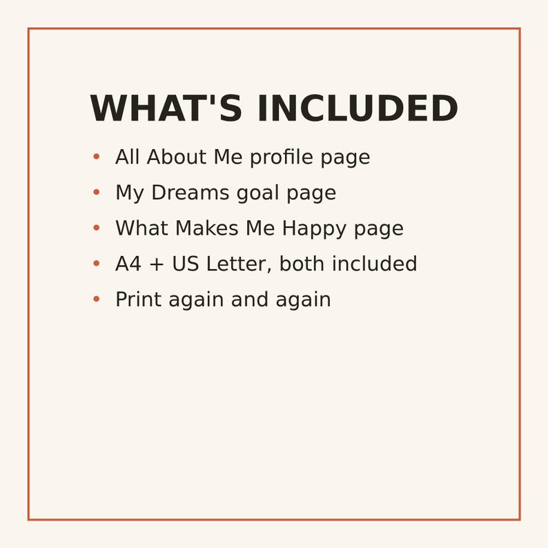 All About Me Worksheet Bundle | My Dream Life & Gratitude Printable | Kids Self-Reflection Activity Pages image 5