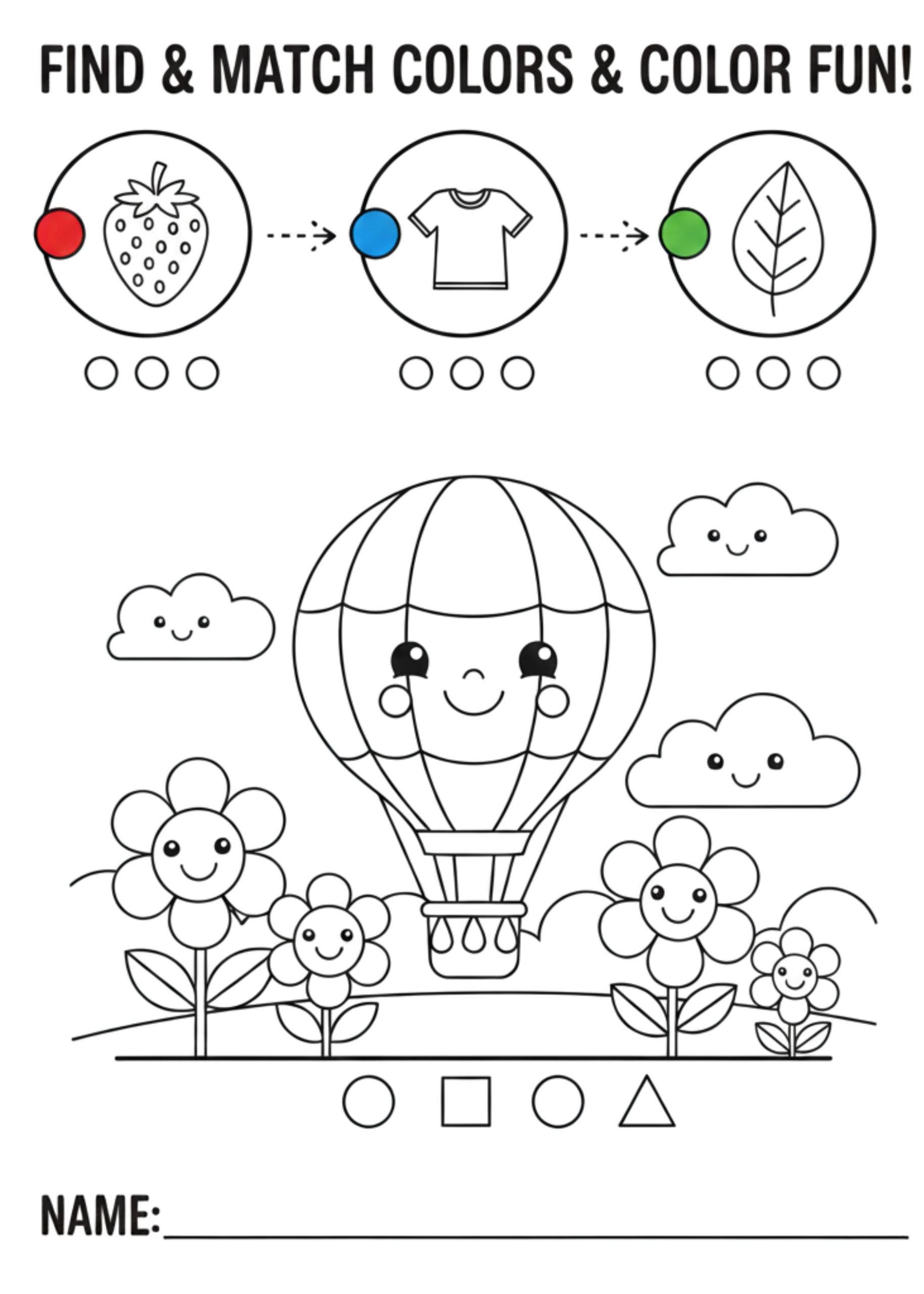 Pattern Colour Matching Worksheet Preschool Color Matching Worksheets | Color-by-number Activity Pack ...
