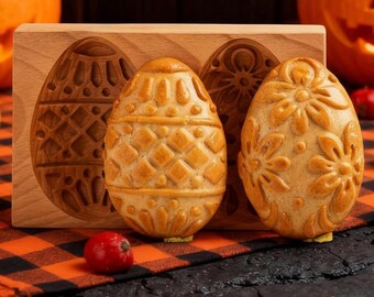 Holiday Biscuit Molds, Easter Eggs Cutters, Christmas Springerle Mold