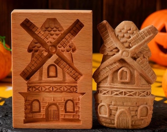 Windmill Biscuit Mold, Cutter for Christmas, Holiday Baking Gifts