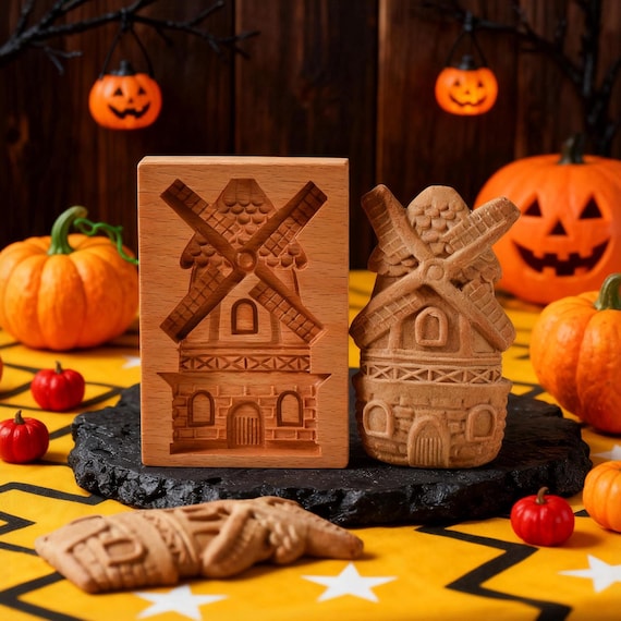 Windmill Biscuit Mold, Cutter for Christmas, Holiday Baking Gifts