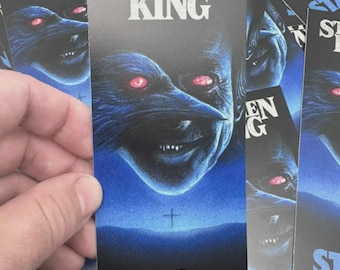 Marque-page Le support 6 x 2,5 po. Adapté pour le film d'horreur pour la télévision Stephen King, signé Randall Flagg