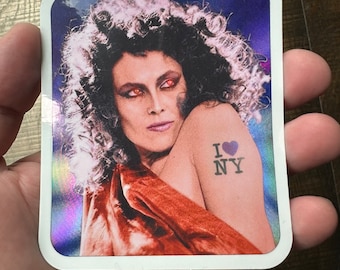 Sticker holographique GHOSTBUSTERS « Dana Barrett Zuul » 3,5 x 4 pouces Sigourney Weaver Bill Murray Nathan Anderson New York City
