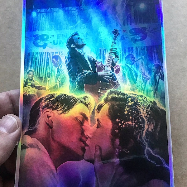 Back To The Future 3"x 4 1/2””Enchantment"  Holographic Sticker Marty McFly Rainbow Foil Cosmic