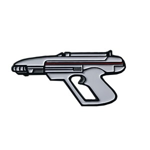 LAZER TAG Lazer Blaster Soft Enamel Pin (Alt color way - White) Limited Ultimate Edition by Nathan Anderson (NAARRT)