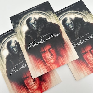 Frankenstein 2025 Art Print Postcard 4”x6” double sided Gothic Victor Guillermo Del Toro image 1