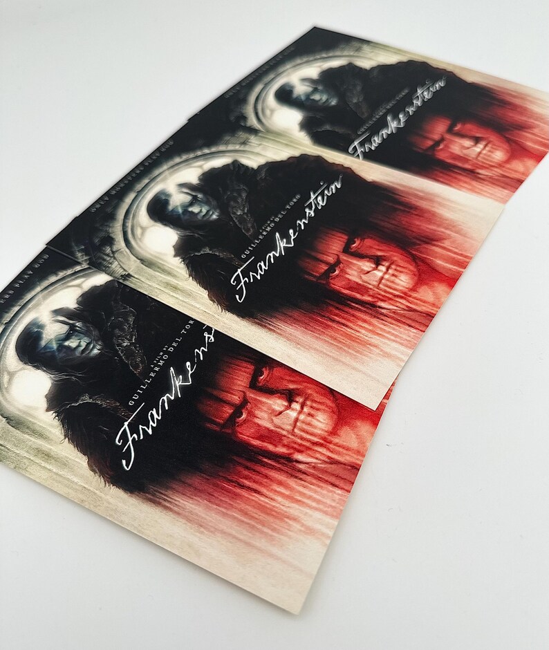 Frankenstein 2025 Art Print Postcard 4”x6” double sided Gothic Victor Guillermo Del Toro image 8