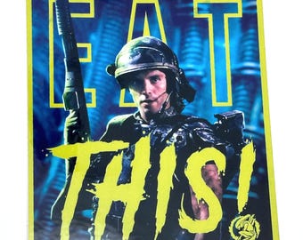 Extraterrestres « MANGEZ CELA ! Autocollant « Acid Blood Variant » 3,3 x 4 pouces par Nathan Anderson Caporal Hicks Michael Biehn Alien Day 2025