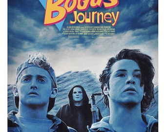 Le faux voyage de Bill et Ted (avec variante de texte) Impression giclée d'art 12 x 17,25 pouces signée et numérotée