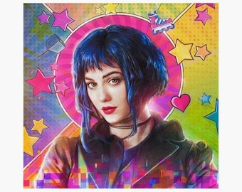 Ramona Flowers 8”x”8 Giclee Prints Inspired by Scott Pilgrim Vs The World. Limited Edition Signed and Numbered.