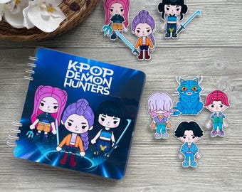 Kpop Dämonenjäger Beschäftigt Buch | Kpop Dämonenjäger Quiet Buch | Dämonenjägerin Kpop Spielzeug | Dämonenjäger Kleinkind beschäftigten Buch | Kpop Kinderaktivität