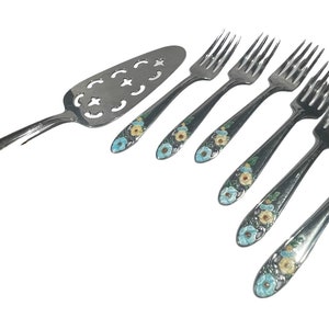 Maytime Stainless Steel Cake Server with Forks