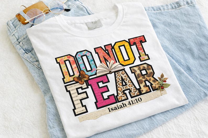 DO NOT FEAR Png , Faith Crochet Png, Christian Shirt Design Png ...