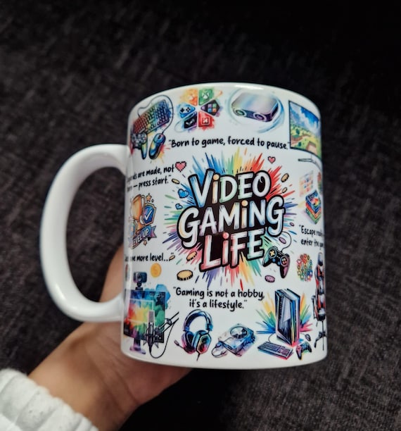 video gaming mug