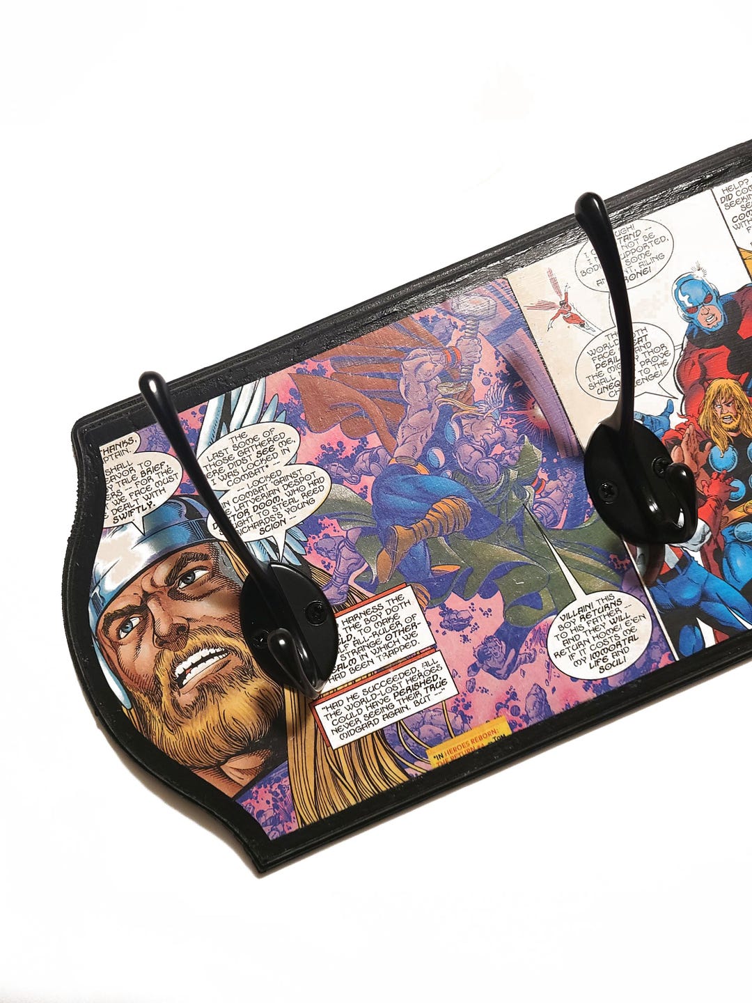 Marvel Avengers Coat and Key Rack for Teens Room Organization, Avenger ...