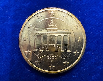 2002年ドイツ5セントユーロ硬貨：オークの小枝デザイン - Etsy 日本