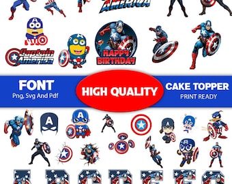 Captain America Png and Svg Clipart Shield Design Cricut Printable